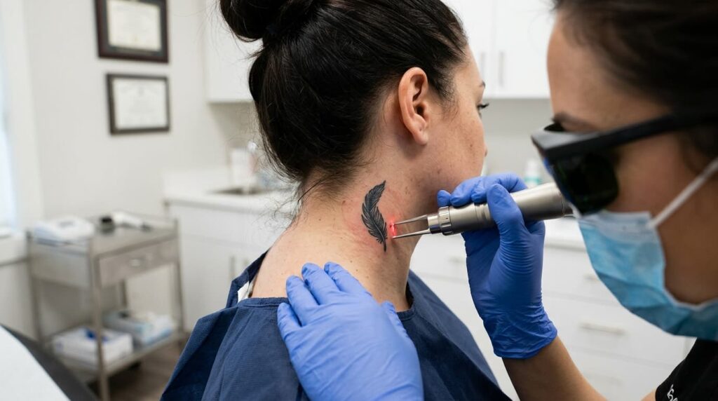 detatouage laser du cou à lyon